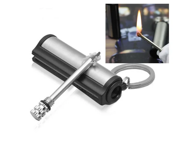 

Closeout Light Board Stainless Steel Circle Million Times Matches Waterproof Reusable Match Outdoor Cigarette Lighter