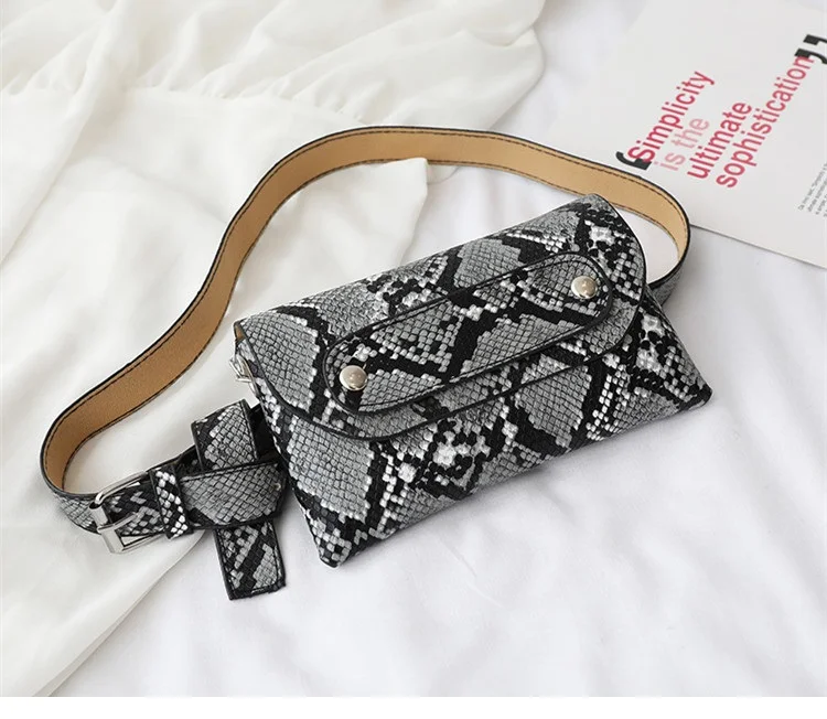 DikizFly 2019 новые поясные сумки для женщин Роскошные змеиная поясная сумка женская маленькая поясная сумка кошелек сумки поясные сумки