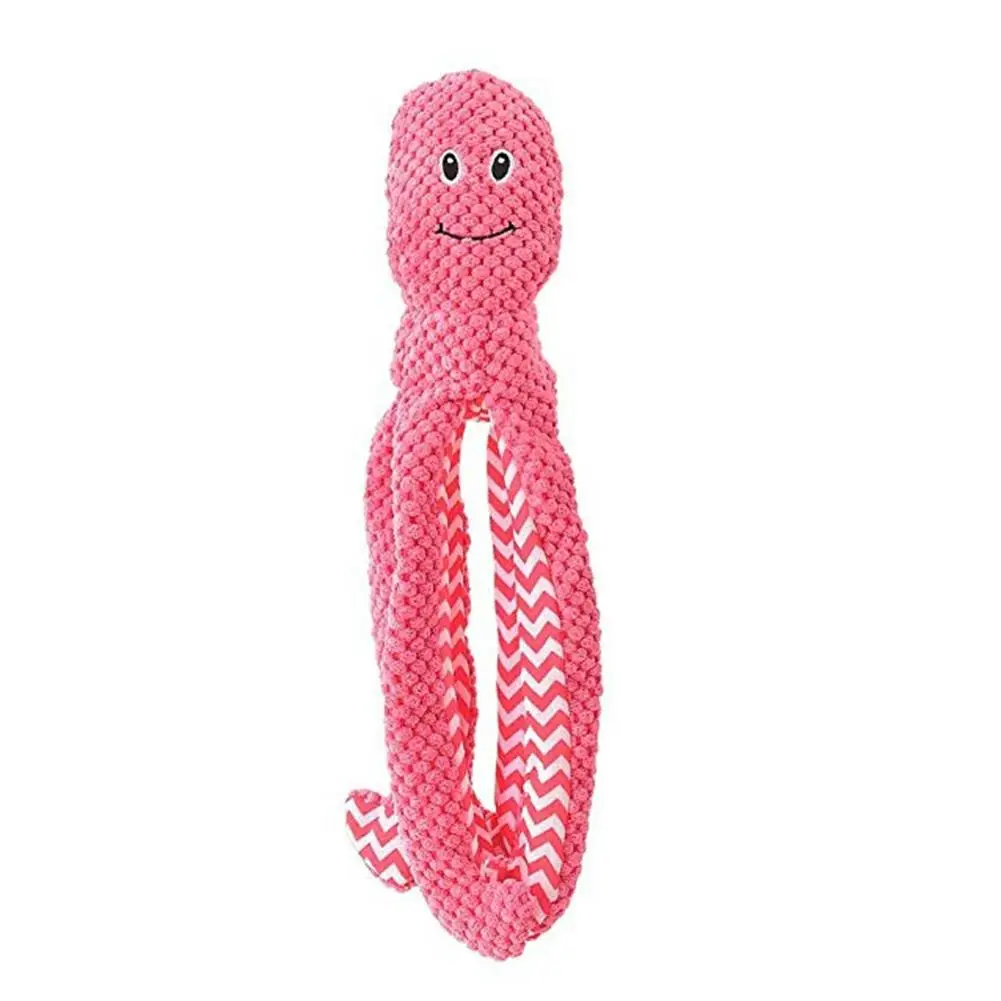 Собачьи мягкие игрушки звуковые игрушки для домашних животных щенок собака плюшевая кукла Забавный осьминог для домашнего животного тренировочные игрушки синий зеленый красный дропшиппинг