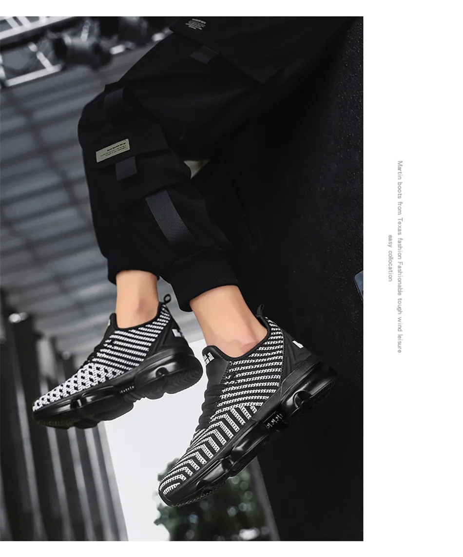 QGK Новая мужская повседневная обувь спортивная обувь с воздушной подушкой мужские сетчатые легкие дышащие весенние уличные кроссовки летние кроссовки для бега