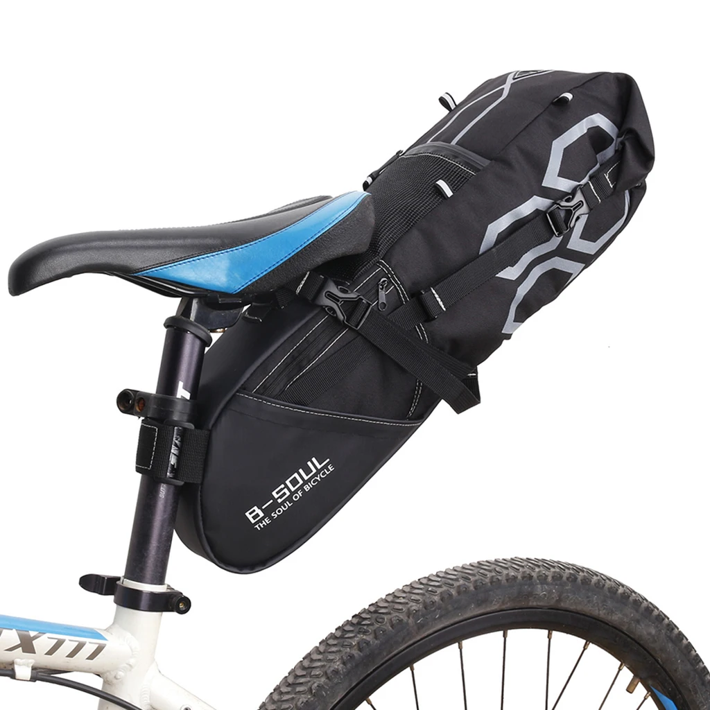 Durable MTB Cycling Saddle Bag, Waterproof Bike Back Seat Pouch, Reliable Bicycle Repair Tools Pocket Pack