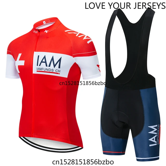 US $19.52 IAm Cycling Set 2020 Cycling Jersey Summer Team Short Sleeves Bike Clothing Ropa Ciclismo Cycling C