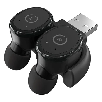 

USB Charging TWS Waterproof Bluetooth Headset In-Ear Double Ear Wireless Sports Bluetooth Headset