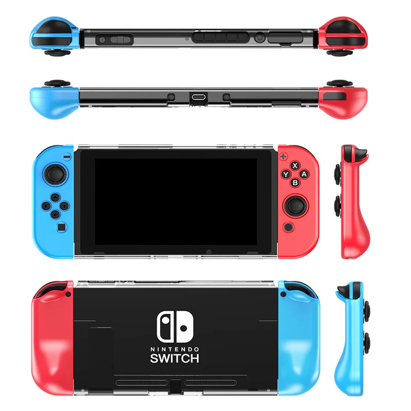 Rend Switch ультра тонкий фиксируемый Магнитный Joycon Shell Кристалл задняя консоль чехол для nintendo Switch NS защита