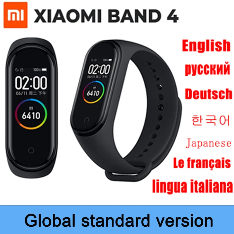  In stock Xiaomi Band 4 Smart Bracelet 0.96'' AMOLED Color Touch Screen Heart Rate Fitness Wristband - 33036544114