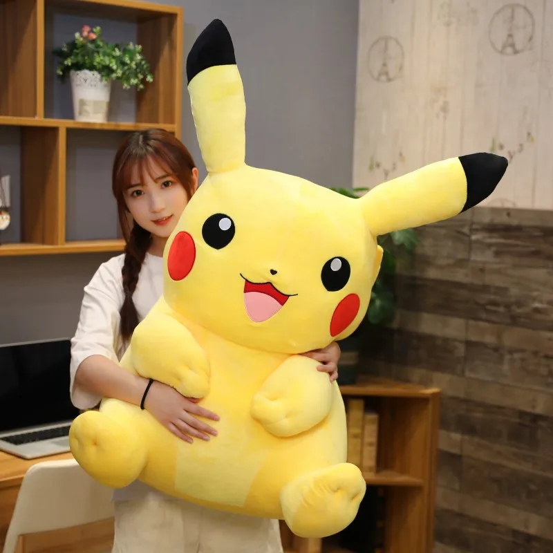 50cm Giant big pikachu pokemon lying sleep plush soft toys doll best warm gifts 