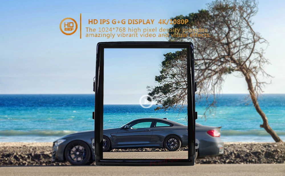 KiriNavi Telsa стиль вертикальный экран 10," Android 7,1 Автомагнитола gps навигация для Porsche машина Panamera Dvd мультимедийный плеер