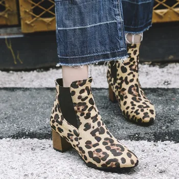 

Oversized - boots women shoes ankle boots for women ladies boots shoes woman winter Europe and the United States lag
