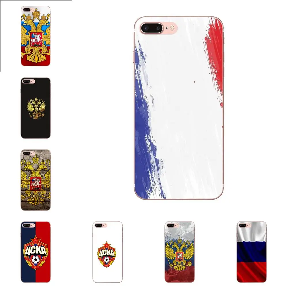 Силиконовая эмблема с российским флагом чехол из ТПУ для Motorola G G2 G3 G4 G5 G6 G7 Plus Xiaomi