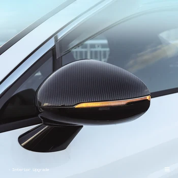 

For Kia K5 Optima 2020 2021 Carbon Style Rear View Mirror Decoration Cover Trim Car Styling