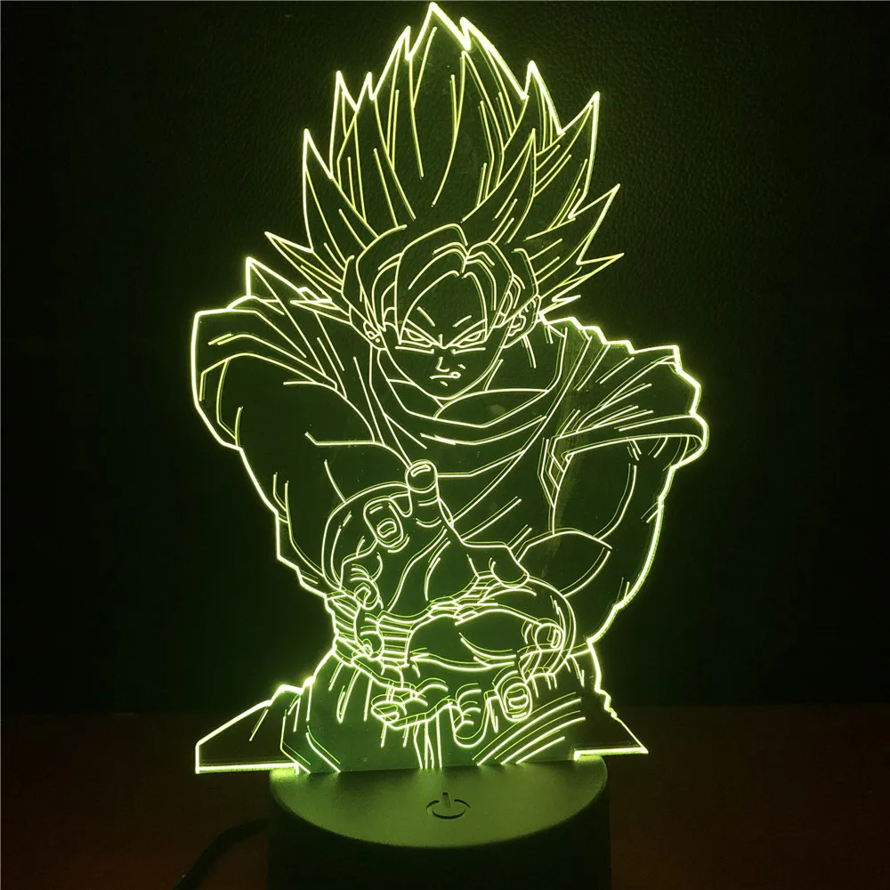 3d Light Color Changing LED Night Light Dragon Ball Lamp Goku for Children Christmas Dceorative Sleep Lamp For Kids Toys Gifts