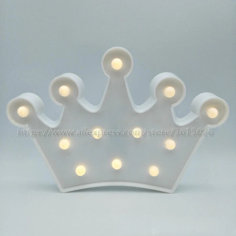 18-Crown Последние животные светодиодный 3D ночник фландер Единорог Renault украшение детская комната лампа игрушка AA - Цвет: 18-Crown