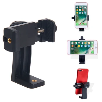 

Tripod Mount Adapter Cell Phone Clipper Holder Vertical 360 Rotation Tripod Stand for iPhone X 7 Plus Samsung Tripod