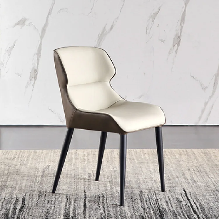 Modern Simple Dining Chairs Family Nordic Luxury Back Chair Italian Hotel Restaurant Creative Leather Chair Dining Table