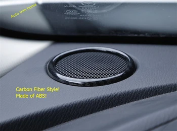 

Lapetus Accessories Fit For Mazda CX-3 CX3 2016 - 2019 ABS Dashboard Front Stereo Speaker Audio Sound Frame Ring Cover Trim