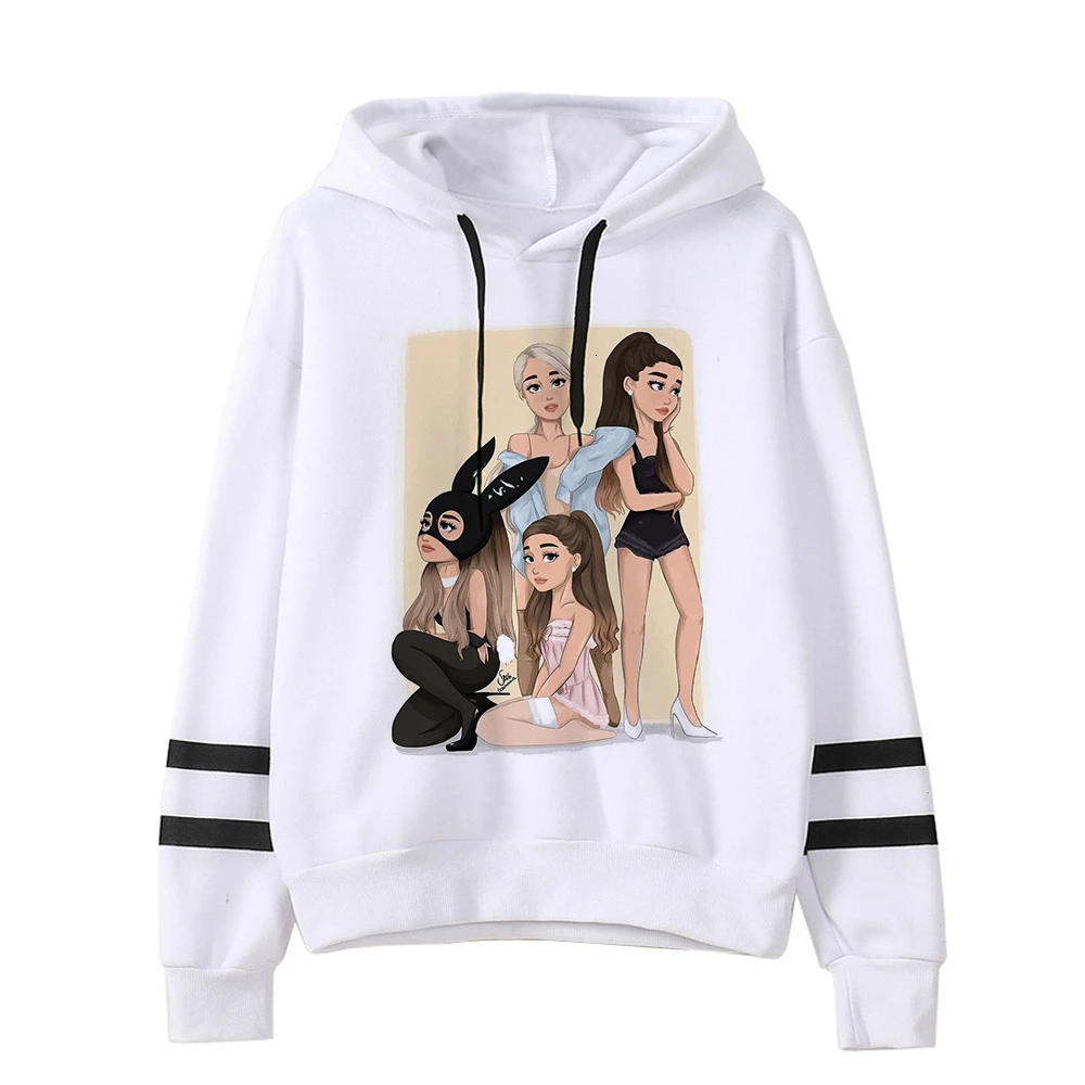 Ariana grande, Женская Толстовка без слез, для плача, худи, одежда с принтом, пуловер, толстовки, женские, Harajuku, kawaii, уличная одежда - Цвет: 617