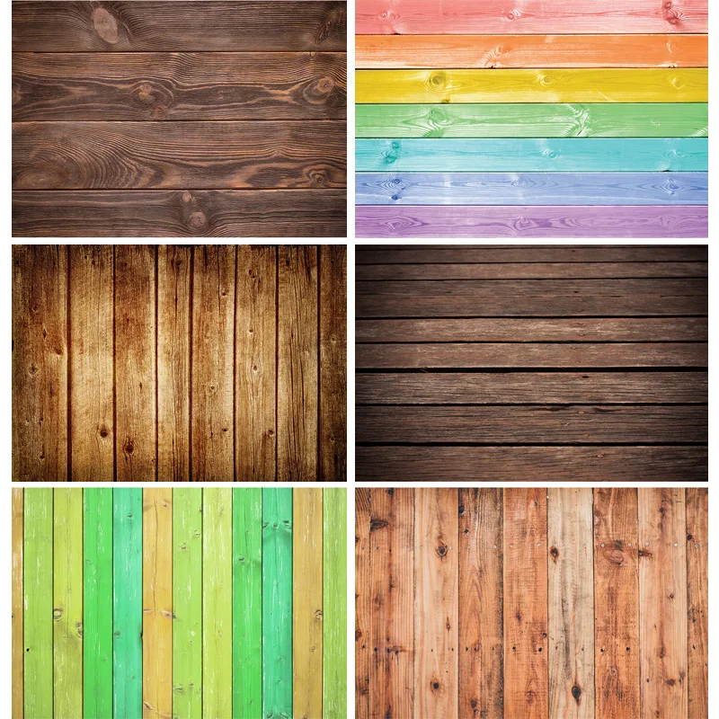 

SHENGYONGBAO Wooden Photography Background Wood Plank Texture Newborn Baby Portrait Photocall Photo Backdrops Prop 210318MXX-H6