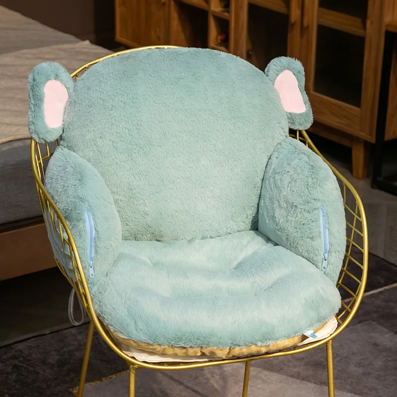 Rabbit Fur Office Chair Cushion  Rabbit Fur Butt Chair Cushions