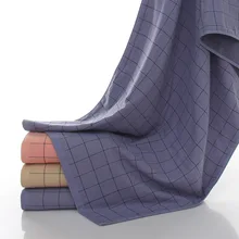 70X140 см однотонное клетчатое Банное Полотенце подарочное банное полотенце очень большое плотное Впитывающее парное Большое банное полотенце напрямую от производителя