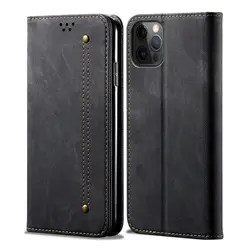 Case For iPhone 12 Pro Max Denim Leather Magnetic Wallet Flip Cover Card Slot Fold Full Protective Cover For iPhone 12 Pro Max
