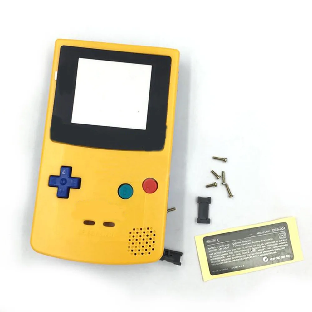 Защитный полный корпус чехол для nintendo Game Boy цвет GBC Пикачу Покемон консоль Запчасти Аксессуары