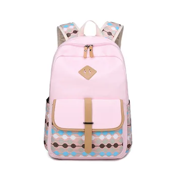 

Canvas Backpack 2019 New Middle School Student Bag National Trend Female Backpack Fashion Travel Bag
