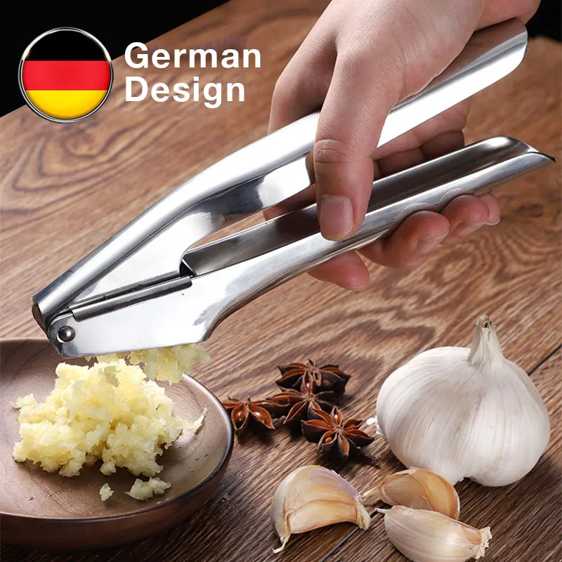 8 Designs Ginger Garlic Press Crusher Squeezer Masher Home Kitchen Mincer Tool 