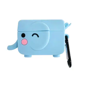 

Cute Lion Elephant Silicone Case Protective Cover with Carabiner for Airpods Pro