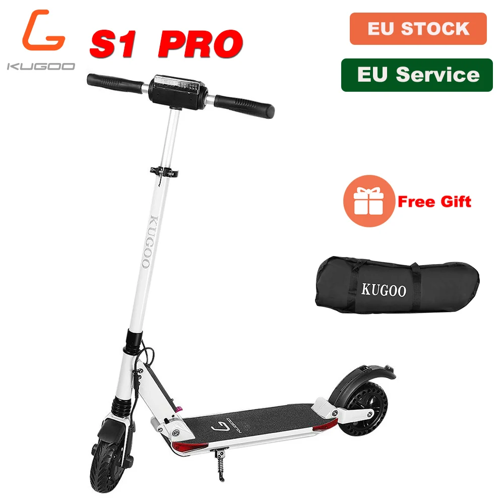 [EU] KUGOO S1 PRO складной электрический скутер для взрослых 350W самокат минус 30 км/ч ЖК