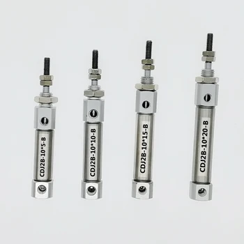 

CDJ2B Type Mini Pneumatic Air Cylinder Double Acting Single Rod 10mm Bore 10~150mm Stroke CDJ2B10