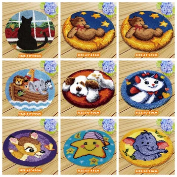 

Tapijt Kussen Knooppakket Tapijt Embroidery Carpet Foamiran For Needlework Latch Hook Rug Kits Diy Knoopkussen Dieren Latch Hook