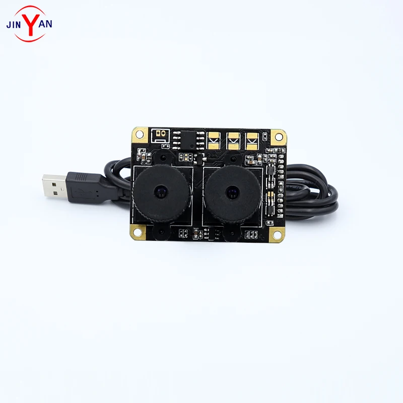 New HD binocular 2MP camera module dual lens face recognition infrared night vision live detection