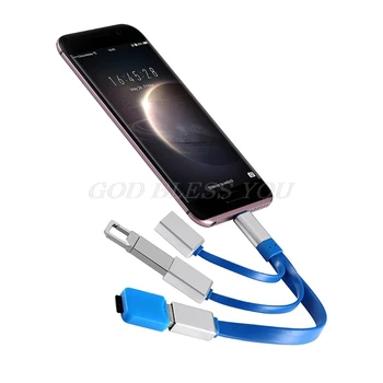 

Type C Male To 3 USB 3.0/2.0 Female 4in1 Hub Splitter Cable for Samsung LG Sony Drop Ship