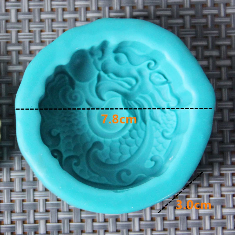 3D Dragon Relief Pattern Silicone Mold Fondant Candle Resin Aroma Stone Ornaments Soap Mould For Pastry Cupcake Decorating silicone soap molds,epoxy resin molds
