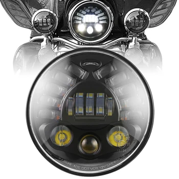 

7 inch LED Motorcycle Headlight Hi/low Beam Turn Signal with E mark Number 7" Projector Headlights Motorcycler