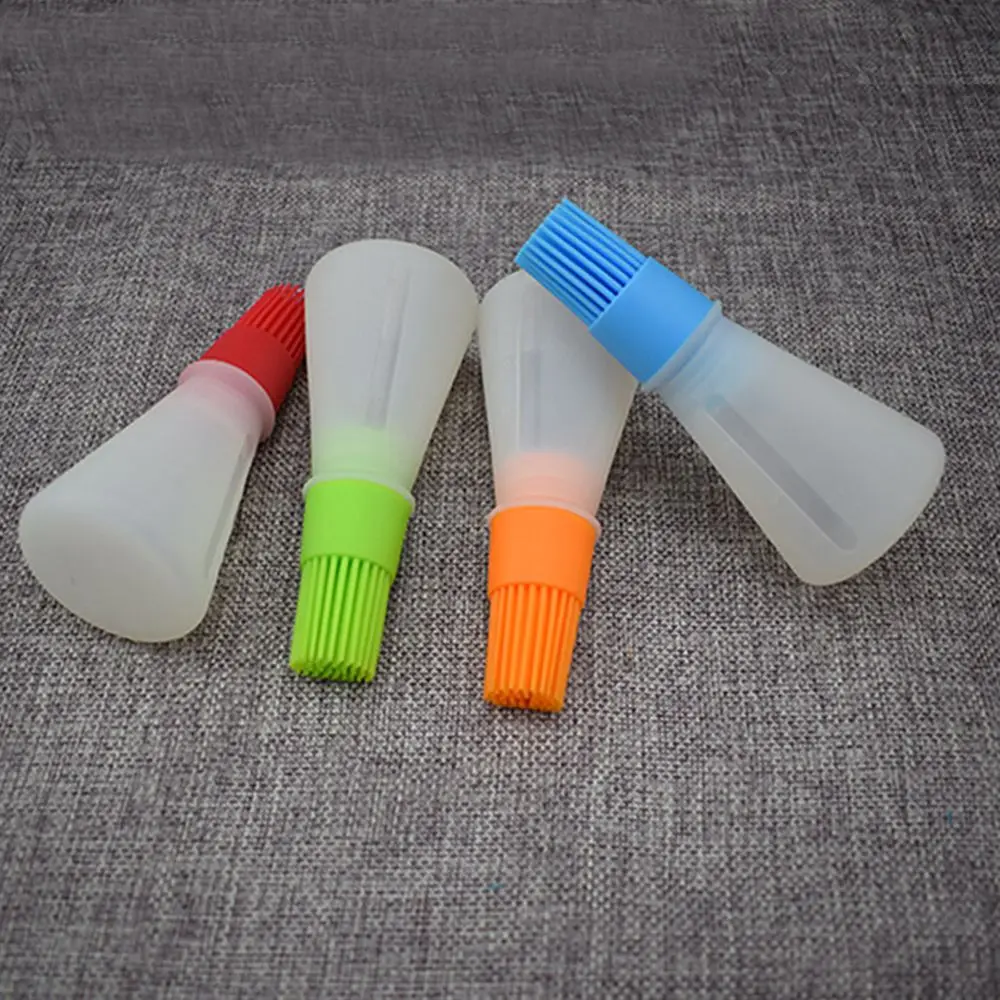 1 Pc Barbecue Brush Silicone Basting Heat Resistance Food Grade BBQ Baking Oil Bottle with Kitchen Cooking Gadgets|Кисточки для
