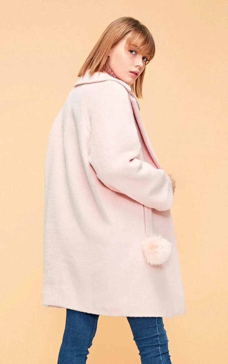 Vero Moda зимнее женское из шерсти альпаки прямое средней длины куртка пальто женское | 318327545