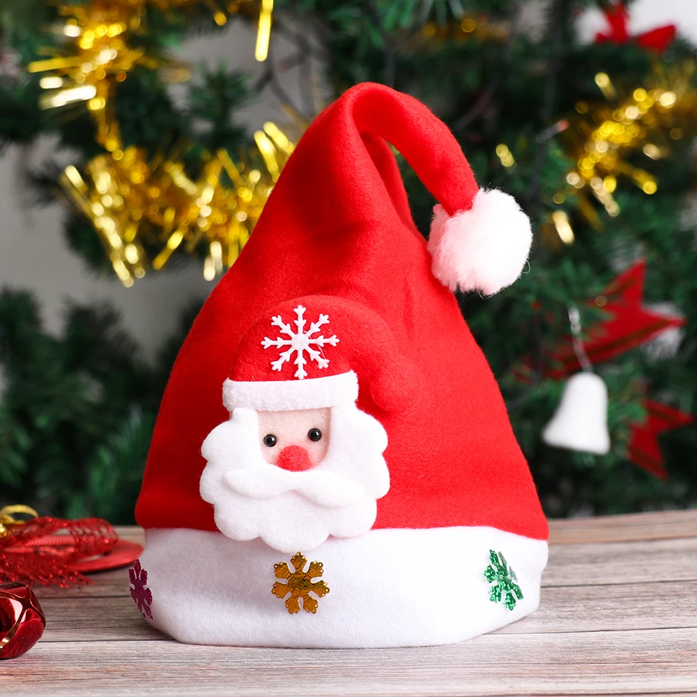 Шапка "Счастливого Рождества" для детей, Рождественская шапка Санта-Клауса/оленя/снеговика, Рождественский реквизит для украшения вечеринки, Рождественский подарок
