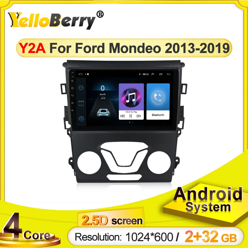 YellowBerry GPS Навигатор Автомобильный мультимедийный плеер 4 ядра Android системы для Ford