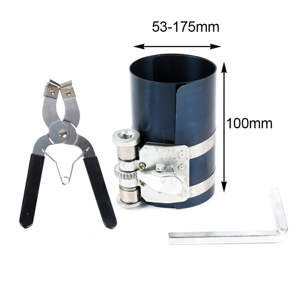 1 set new Piston Ring Compressor Installer Ratchet Pliers Remover Expander Engine Pull Tool Simple Portable Tools Accessories O8 - Цвет: 4 inch