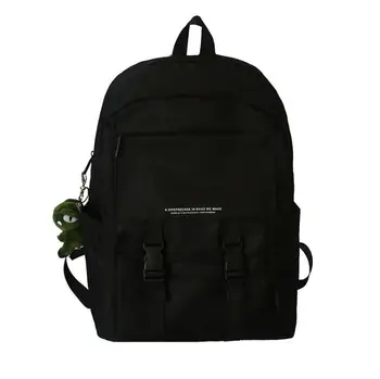 

Men's casual backpack large capacity tooling function black backpack men women college style student backpack leisure travel bag