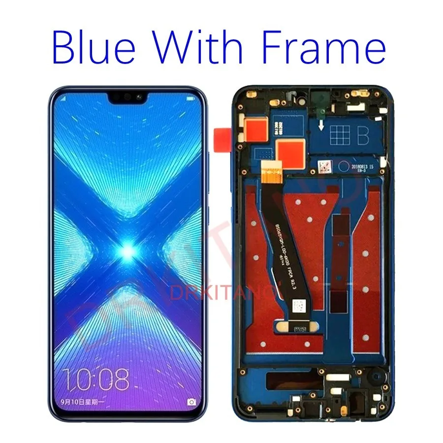 Для huawei Honor 8X ЖК-дисплей, сенсорный экран с рамкой Honor View 10 Lite, дисплей Honor 8X, ЖК-JSN-L21 L22 L23 L42 LX1