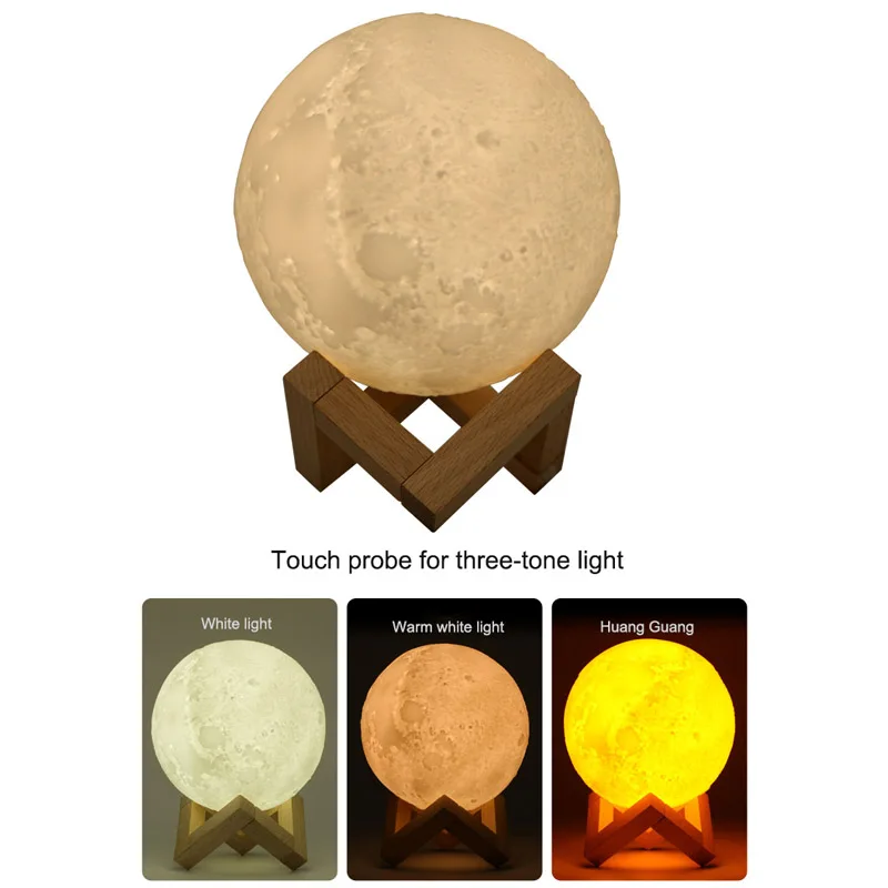 3D светильник Луна без батареи креативные домашние подарки европейские украшения