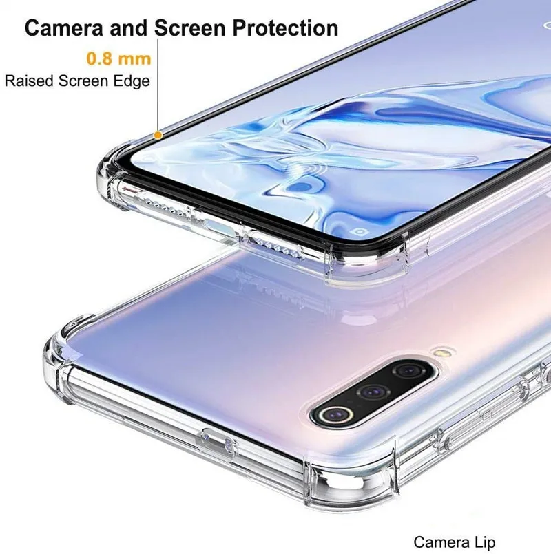 Защитный чехол KISSCASE для Xiaomi Redmi Note 8 Pro прозрачный Mi 9 Lite A3 CC9 10 9T K20 Pro|Бамперы| |