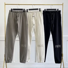 

Fg7c Essentials Double Line Flocking Drawstring Pants 100% 1:1 Oversized Men's and Women's Hip Hop Pants Sweatpants