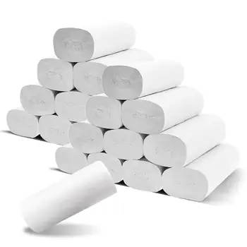 

10 Rolls Paper Towel Bamboo Pulp Natural Tissue Household Thickened Toilet Paper