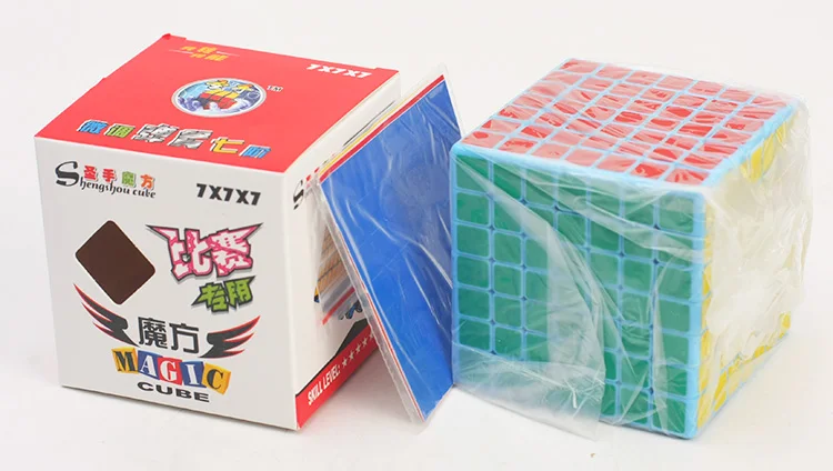 Shengshou 7x7 куб скорость волшебный черный Stickerless головоломка Cubo magico для 7x7x7 Stickerless головоломка обучающая игрушка для детей