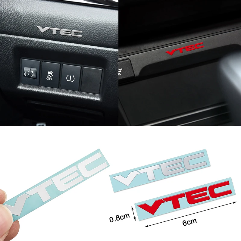 Автомобильный Стайлинг эмблема VTEC металлический сплав наклейки декор для Honda Civic Accord Odyssey Spirior CRV SUV автомобильный значок аксессуары