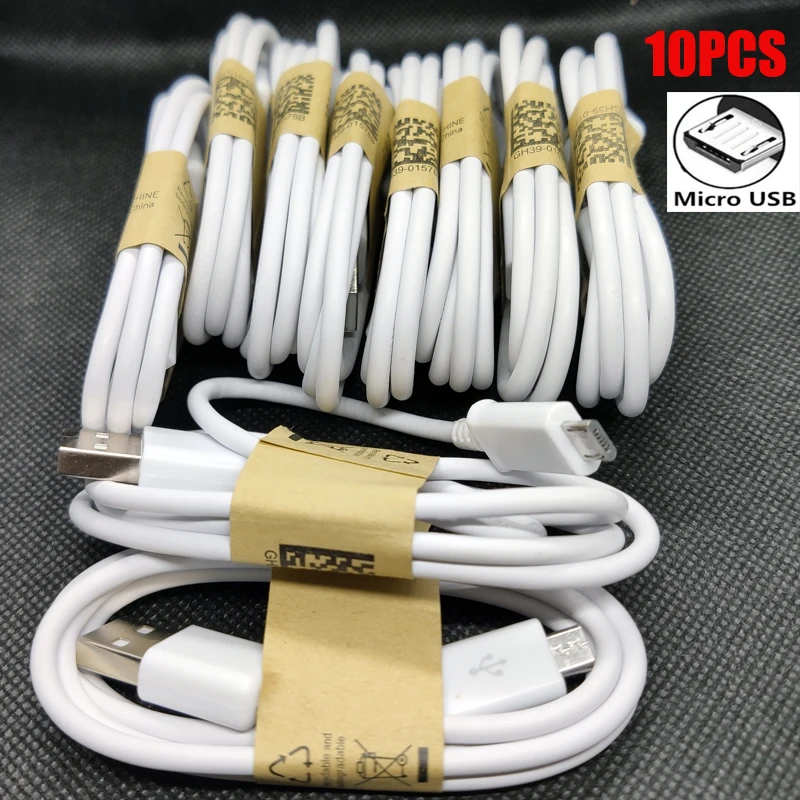 

10PCS/Lot Micro USB Cable 1M Fast Charging USB Sync Data Cable For Samsung S3 S4 S6 S7 Edge Note 4 5 J2 J3 J5 J7 2016 2017 Cord