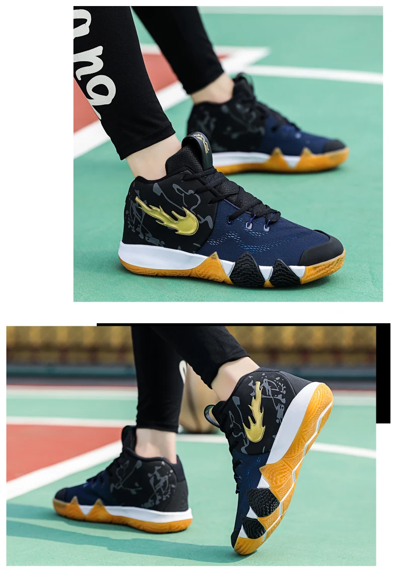 Мужские баскетбольные кроссовки Kyrie 4 9 Uptempo Boots ретро 11 обувь для мальчиков трикотажные летние кроссовки zapatillas hombre